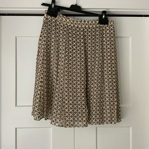 Tory Burch pleated silk skirt, size 6